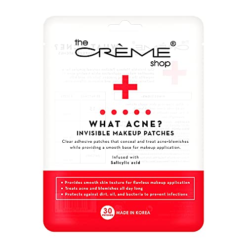 The CrÃ¨me Shop - What Acne? Invisible Makeup Patches, Acne Cover Patch, Acne Healing, Acne Prevention and Acne Treatment With Salicylic acid - 3Pack - 90 Patches