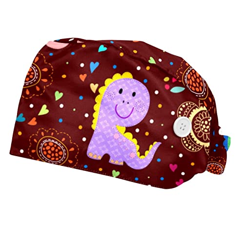Bandeau anti-transpiration mignon sur ce lot de 2 chapeaux bouffants réglables