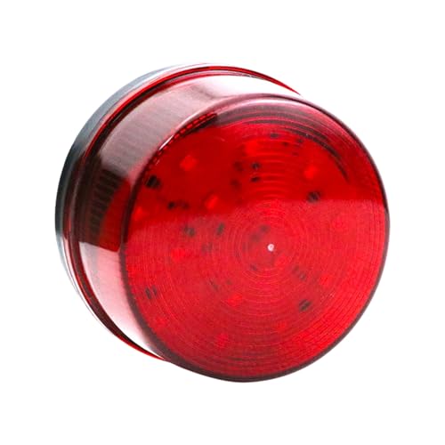 Heavy Duty 12V Flashing Warning Beacon Shatterproof ABS High Brightness LED High Visibility Industrial Low Electric Flashing Warning Light