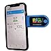 Produktbild GSDJU Pulsoximeter Oximeter Fingeroximeter Pulsoxymeter Fingerpulsoximeter SauerstoffsäTtigung MessgeräT Finger Sauerstoff Oxymeter BlutsauerstoffmessgeräT Pulse Blau (Bluetooth-Version)