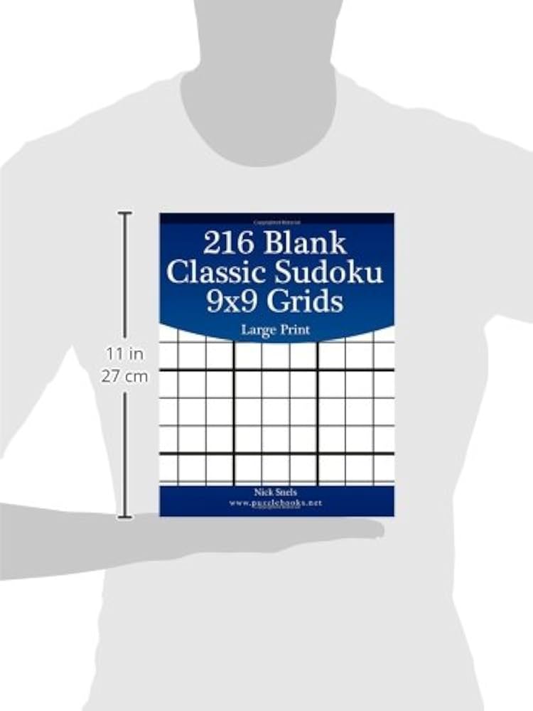 216 Blank Classic Sudoku 9x9 Grids Large Print (Blank Sudoku Grids): Snels, Nick: 9781508576341: Amazon.com: Books 216-blank-classic-sudoku-9x9-grids-large-print-blank-sudoku-grids-snels-nick-9781508576341-amazon-com-books