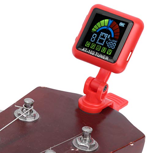 Accordeur de guitare numérique LCD à clipser rechargeable par USB pour guitare électrique, ukulélé, violon (rouge) - Les Beatles, Paul McCartney, John Lennon, RIngo Starr, George Harrison Accordeur de guitare numérique LCD à clipser rechargeable par USB pour guitare électrique, ukulélé, violon (rouge)