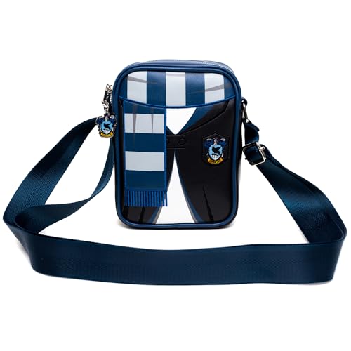 The Wizarding World of Harry Potter Bag, Crossbody, Harry Potter Hogwarts School Ravenclaw Uniform Embroidered, Vegan Leather4