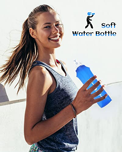 Wrels Tpu Soft Flask Lightweight Portable Resable Water Bottle,Bpa Free Collapsible Flask For Hydration Pack In Running Hiking Cycling And Marathon(500Ml-2 Packs) #TOP5