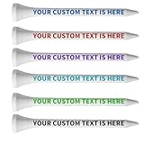 Cartinq 100-1000Pcs Personalized Golf Tees, Printed With Your Name Or Text Logo. Custom Wooden Golf Tees, 3 1/4'' 2-3/4'' 2-1/8'', Personalized Golf Gifts