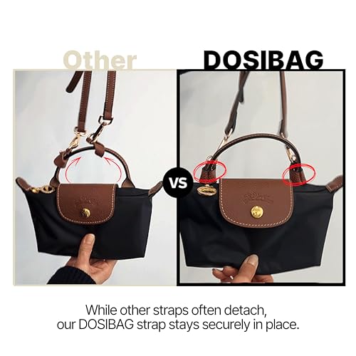 Leather Replacement Straps for Le Pliage Mini Pouch Bags, Adjustable Crossbody & Shoulder Handbag Straps for Women3