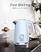 Electric Tea Kettle - 1.7L Stainless Steel, 1500W, Wide-Open Lid, Auto Shut-Off