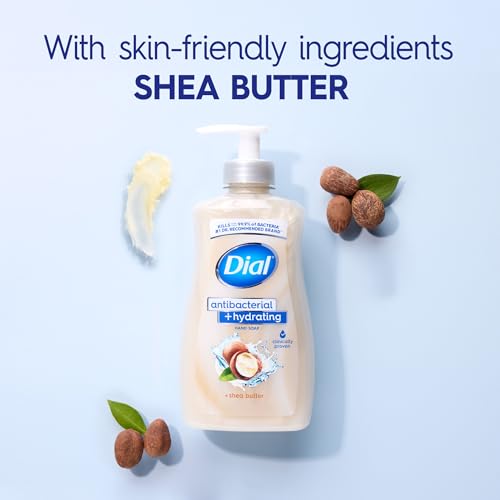 Image of Dial Antibacterial Plus Hydrating Shea Butter Liquid Hand Soap, 11oz (Pack of 4)