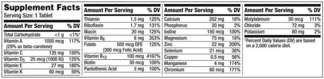 Silver Mens 50+ Plus Daily Multivitamin Multimineral Supplement with Vitamin D3, Zinc, B Vitamins & Antioxidants, Supports Heart, Muscle & Immune Health 275 Tablets
