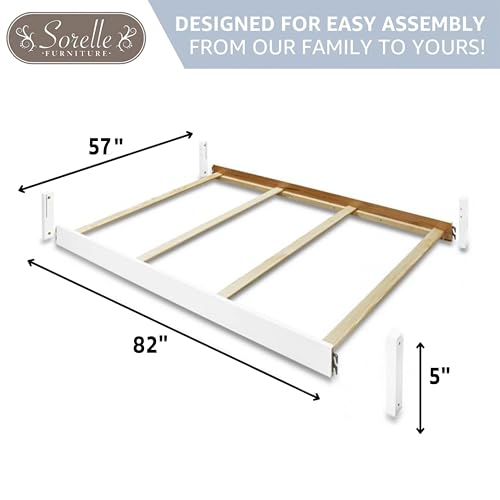 Sorelle Furniture Toddler Rails and Full-Size Bed Adult Rails, Sorelle Wood Bed Rail & Crib Conversion Kit, Converts Sorelle Furniture Crib to Toddler Bed and Full-Size Bed, # 234 - Thumbnail 2