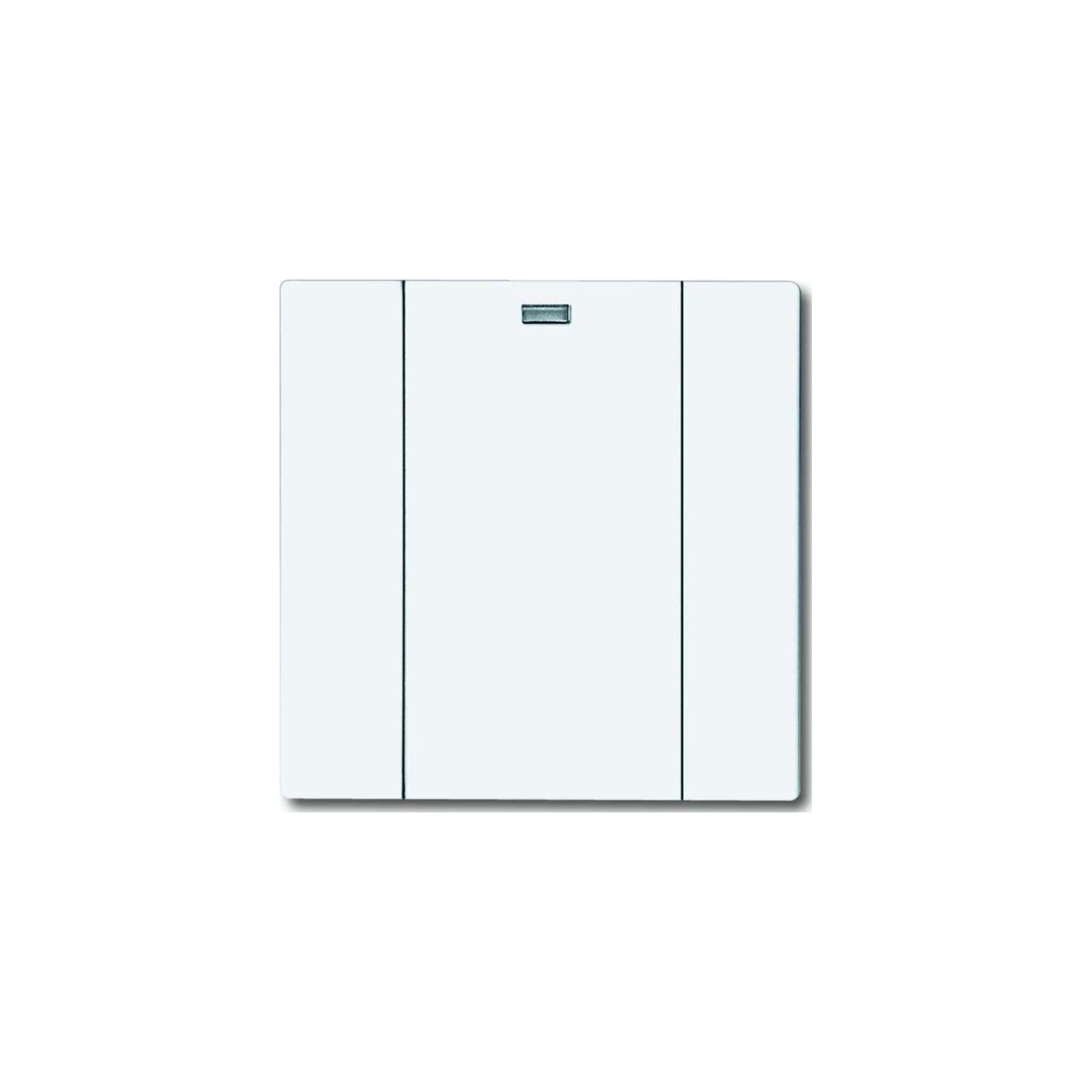 Busch-Jaeger émetteur mural Wave Line interrupteur plat à pile blanc