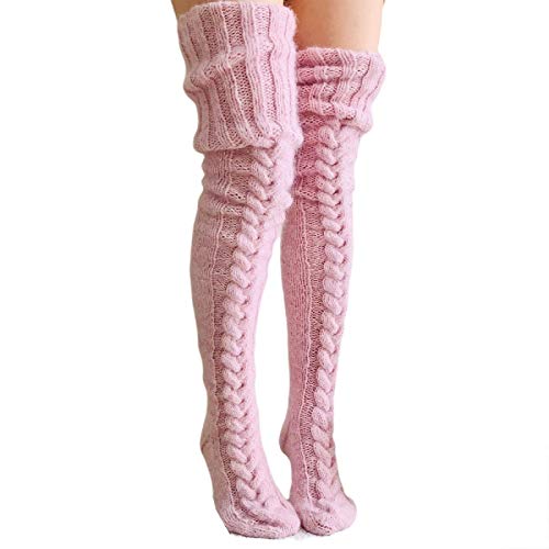 Women's Thigh High Socks Over The Knee Socks Knit Winter Leg Warmers