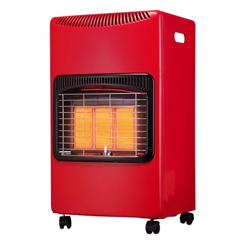 Riscaldatore a propano per esterni, protezione ribaltamento, regolazione della temperatura a tre velocità, riscaldatore portatile a propano per patio, silenzioso e a risparmio di gas, design con