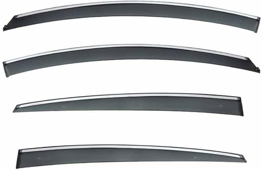 Car Windshield Rain Guards for Fiat Bravo 2007-2016, Front Rear Window Wind Deflectors Visors Waterproof Deflector Windows Exterior Accessories
