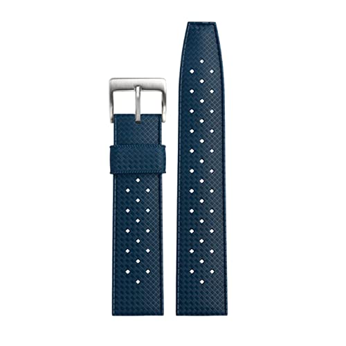 Bracelet de montre en caoutchouc Seiko SRPD73 avec boucle argent
