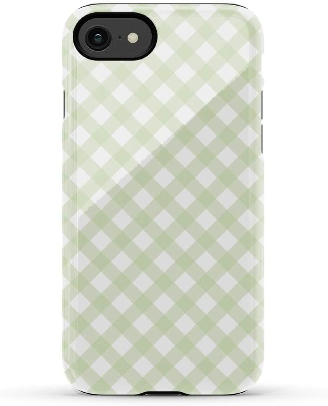 Casely iPhone SE (2020 & 2022) Case | Mint Lattice | Sunday Best | Essential Slim Dual-Layer Protective Design