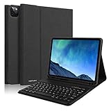 MEHRERE STANDWINKEL FÜR BEQUEME BENUTZUNG: Unsere Tastaturhülle ist mit dem iPad Pro 11-Zoll kompatibel. Sie verfügt über ein separates Design mit Klappmagnet mit drei verschiedenen Standwinkeln auf der Unterseite der Abdeckung, um einen bequemen Betrachtungswinkel zu gewährleisten - Tippen, Lesen, Spielen - und bietet Ihnen so eine erstaunliche Vielseitigkeit. Perfekt zum Arbeiten, Schreiben oder Ansehen von Videos bei der Arbeit, in der Schule, auf Reisen und zu Hause.