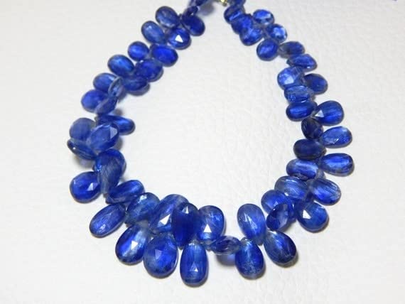 Kyanite perles poire naturelles pour remplacer les fausses pierres ternes - 2