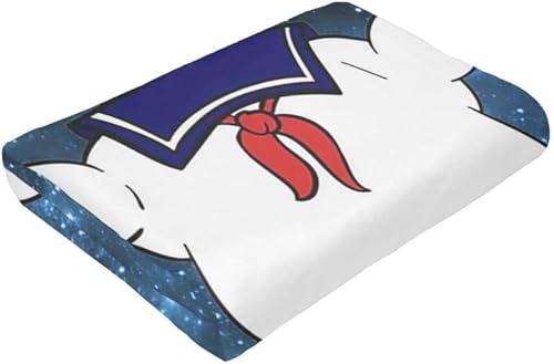 Miniatura 3 de Noble Temperament Stay Puft - Manta de franela para siesta de lana, ligera, cómoda, para sofá cama, suave y cálida manta de aire acondicionado