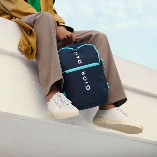 Image of Giordano Unisex 20L Large Durable Polyester 15.6-inch Laptop Backpack | Padded Bag with Multiple Pockets & Trolley Sleeve | Perfect for Travel, Work & College