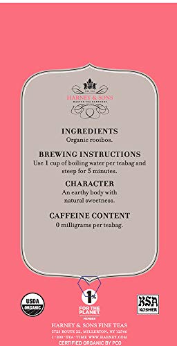 Harney & Sons Organic Rooibos | 20 Tea Bags Of 100% Organic Rooibos #TOP2