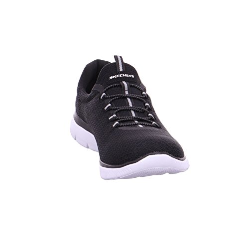 Image of Skechers Women's Summits Sneaker, Black /White, 5.5 M US