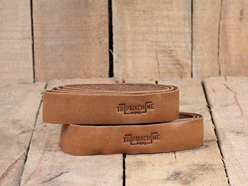 Trip Machine Company Leather Motorcycle Grips Wrap Vintage Tan