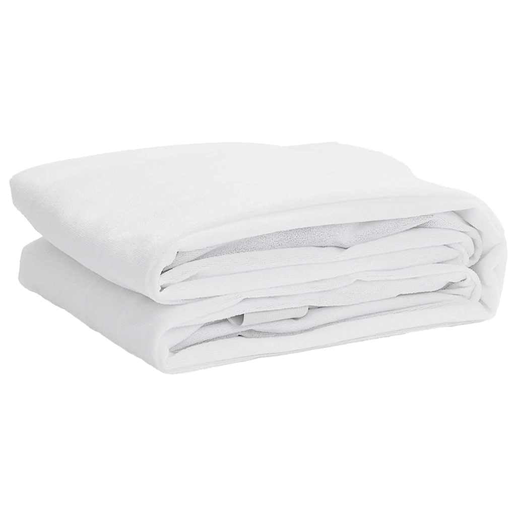 Vidaxl White Mattress Protector, Mattress Cover For Sofa Bed Caravan, Mattress Topper For Bedroom, Mattress Pad Foam Topper, 160X220 Cm Waterproof