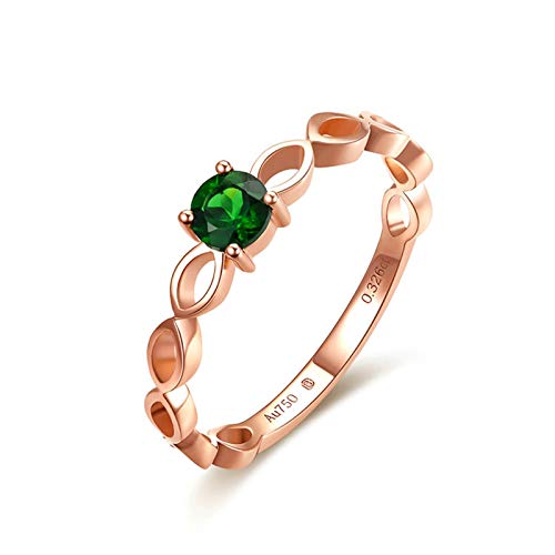 Bagues femme diopside or rose 18k Daesar pour mariage