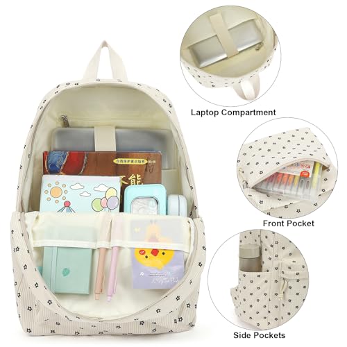 Corduroy School Backpack Girls Kids Teens School Bookbags Schoolbag Set with Lunch Box Pencil Bag4