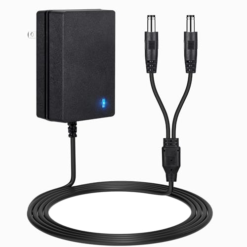 E Collar Charger for Mini Educator 300 400 ET-300 ET-400 Dog Training Collars Shock Collar Dual Lead Charging Cable Power Adapter Cord