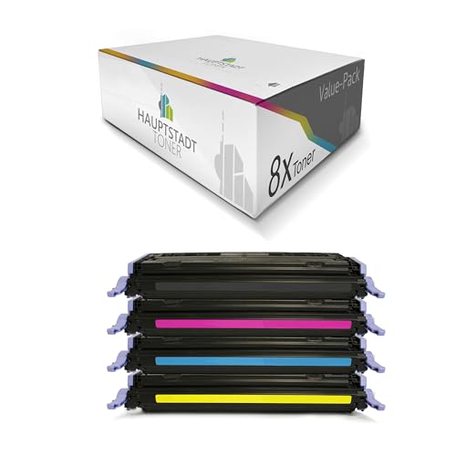 HAUPTSTADT TONER Tóner 8X compatible para HP Laserjet CP2600 sustituye a Q6000A 03A 124A