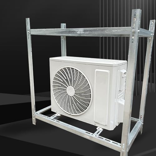 Bodenständer Halterung für Klimaanlagen-Wärmepumpe, verstellbar, strapazierfähig, Anti-Vibrations-Bodenstütze für HVAC-Kompressoren