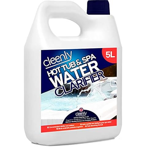 Cleenly Hot Tub & Spa Water Clarifier - 5 litres - Transforms Cloudy, Dull Looking Water - Improves Filter Performance & Efficiency Cover