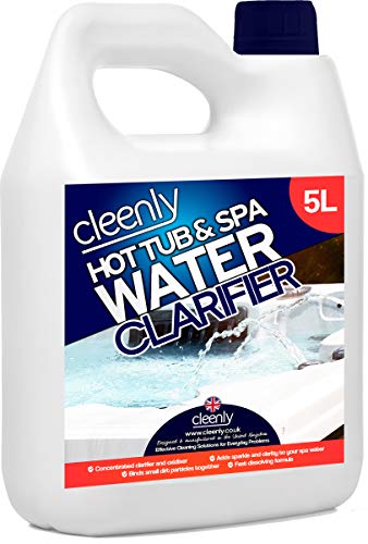 Cleenly Hot Tub & Spa Water Clarifier - 5 litres - Transforms Cloudy, Dull Looking Water - Improves Filter Performance & Efficiency