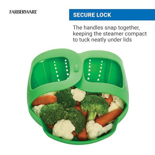 Farberware Silicone Steamer Basket with Interlocking Handles – Heat-Resistant 450F Food Safe Silicone Steamer Insert – High Walls Keep Food Above Water – Rolls Up for Compact Storage – Dishwasher Safe by Farberware - Used condition - Image 6