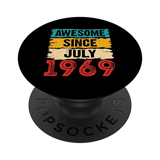 Regalos de 54 años impresionantes desde julio de 1969 54 cumpleaños PopSockets PopGrip Intercambiable
