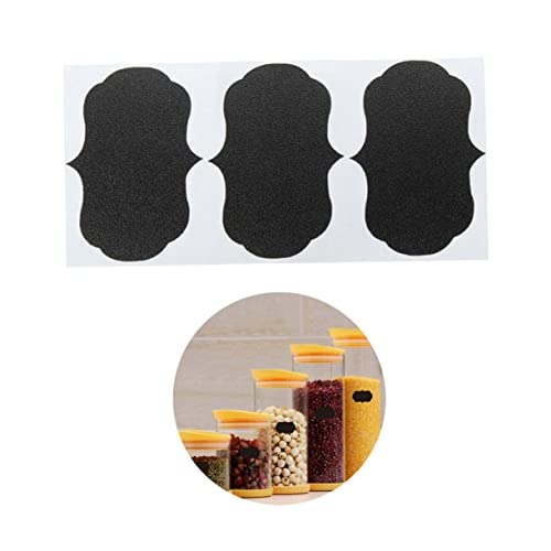 Nusitou 108Pcs Chalkboard Stickers Labels Removable Labels Bottle Labels Chalkboard Label For Jar Adhesive Chalk Labels Blackboard Stickers Notes Message Sticker Book Notes Message Labels #TOP10