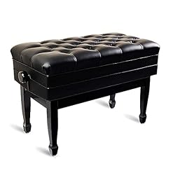 Bancs de piano, banc de piano de luxe réglable pour deux personnes, facile à assembler, tabouret de piano d’artiste avec rangement pour la musique et cuir de canapé pour les étudiants enseignants - Les Beatles, Paul McCartney, John Lennon, RIngo Starr, George Harrison