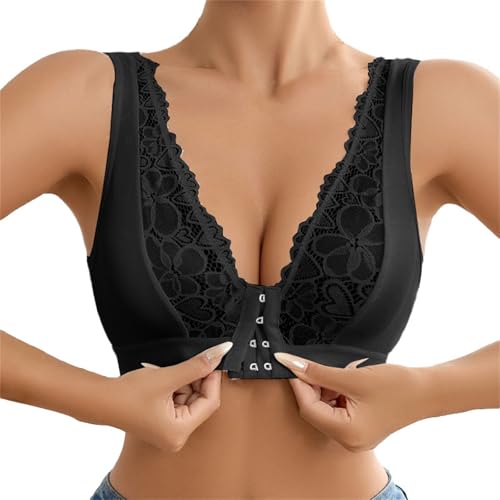 Cocila Sujetadores para Dormir Antiarrugas Sujetador Postoperatorio Deportivos De Mujer Running Nina 12 Anos Sin Aros Ni Tirantes Deportivo Pecho Grande Broches 110B Cierre Frontal Algodon