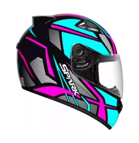 Capacete Masculino Feminino Ebf Spark Spider Rosa Tifany Brilhante (56)