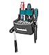 Makita E-15257 Werkzeugtasche mit Hammerhalter, für die Befestigung am Gürtel, großes Fach bietet viel Stauraum, viel Platz für Handwerkzeug, Polyester, 180 x 105 x 185 mm (LxBxH)