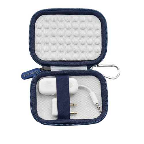 Wireless Bluetooth Adapter Case Compact Protective Storage for AirFly SE/Pro 2/Pro for Avantree Relay Premium Airplane Transmitter Receiver Travel & Home Organizer Pouch, White (Box Only)