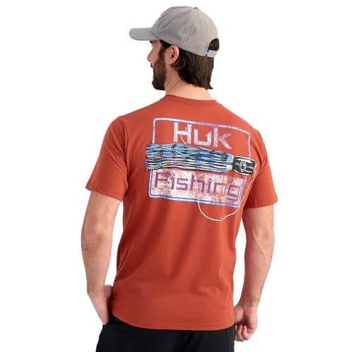T-shirt de pêche HUK respirant et léger doté d'une poche poitrine