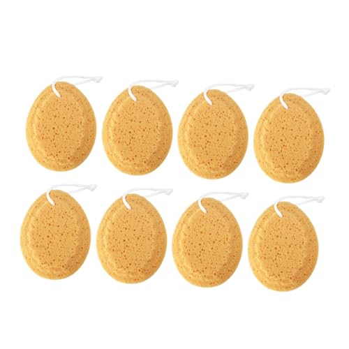 TOVINANNA 8Pcs Bath Exfoliating Sponge Honeycomb Skin Scrubber for Gentle Exfoliation and Cleansing Lightweight Bath Supplies for Adults for Home Travel Use