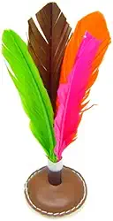 Peteca Tradicional em Couro - Multicolorido - 100% Artesanal