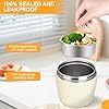 Thermos per Alimenti Caldi1500ml, Contenitore Termico per Alimenti con Cucchiaio Pieghevole, Lunch Box Termico in Acciaio Inossidabile, Porta Pranzo Termicos per Zuppa, Porridge, Riso, Verde