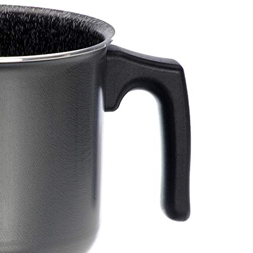 Alluflon Tradition Italien Milchtopf, Aluminium, schwarz, 12 cm – Ansicht 3
