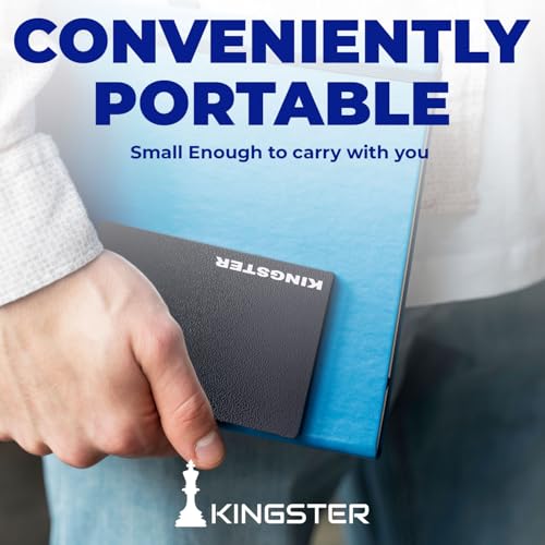 KINGSTER'S Portable External Hard Drive - USB 3.0 High-Speed HDD for PC, Laptop, Mac, Windows, Linux, Android - Plug & Play External Storage Drive with 2-Year Warranty (320 Gb Black) 6 41sVUlyyZ3L