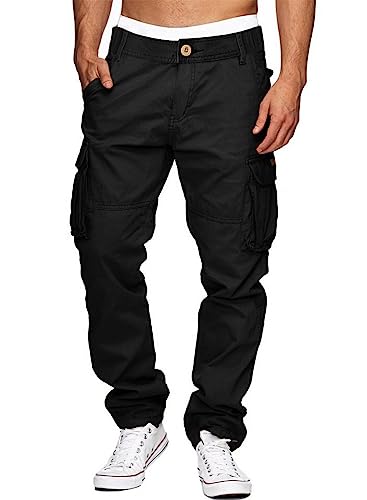 AlvaQ Cargohose Herren Baumwolle Wanderhose Herren Stretch Outdoor Hosen...